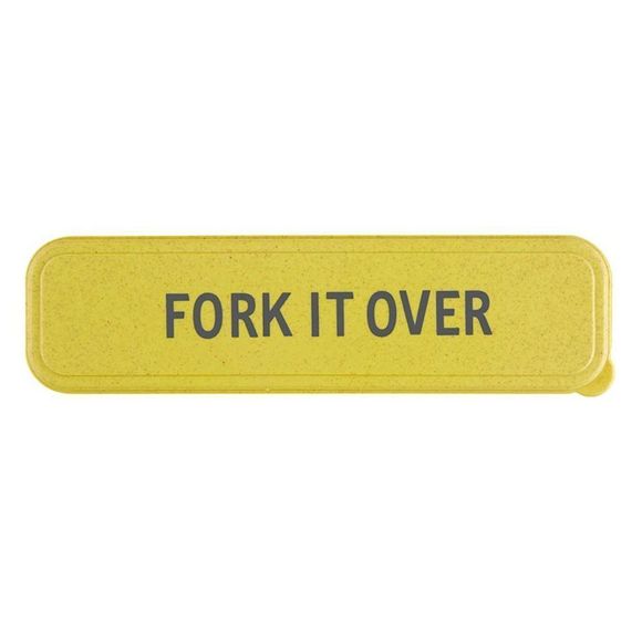 NWT Fork It Over Reusable Cutlery Set with Storage Case - Picture 3 of 4